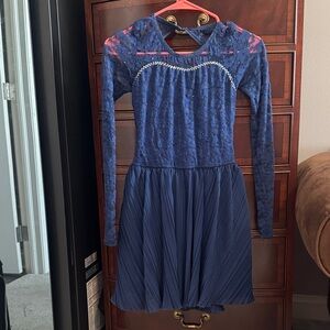 Balera Navy Blue Lace Kids Dress